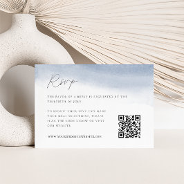 Cartão RSVP Código QR de Casamento Oculto do Bei