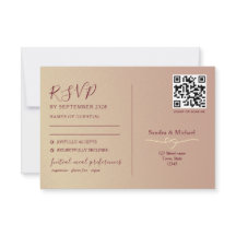 Código QR de Casamento Romântico de Dupla Função
