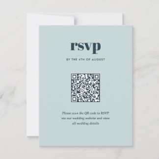 Cartão RSVP Código QR de Combinação de Casamento de Combinação