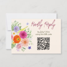 Código QR do Site de Noivas com Flores de Jardim C
