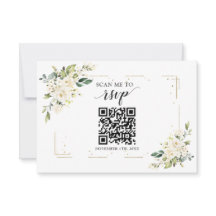 Código QR Dourado Branco Adicionar seu Casamento d