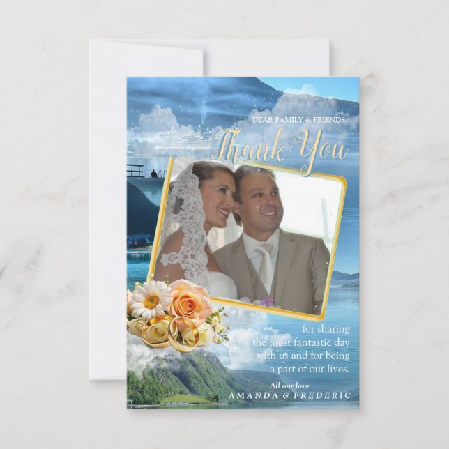 Cartão RSVP Comemorações norueguesas (Frente)