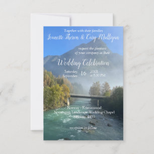 Cartão RSVP Comemorações norueguesas