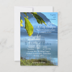 Cartão RSVP Comemorações norueguesas em cruzeiro