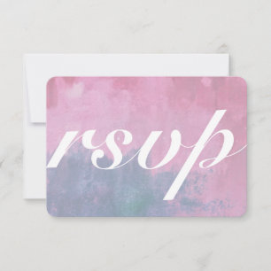 Cartão RSVP Confirmação de Casamento Burgundy e Navy com Opçõe