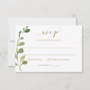 Cartão RSVP Confirmação de Casamento com Escolha de Refeição &