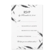 Confirmação de Casamento de Outono com Trigo