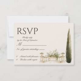 Cartão RSVP Confirmação de Destino Lago de Como