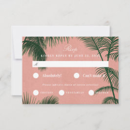 Cartão RSVP Confirmação de presença em Palm Spring
