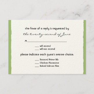 Cartão RSVP Confirmação de presença no casamento