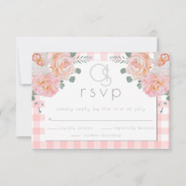 Cartão RSVP Confirmação de presença no casamento | Floral Xad