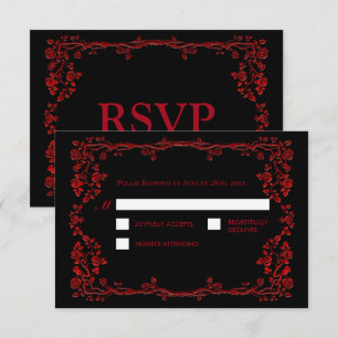 Cartão RSVP Confirmação de Presença para Casamento Alternativo