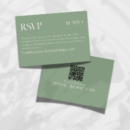 Cartão RSVP Confirmação de Presença para Casamento Clássico Ve