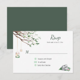 Cartão RSVP Confirmação de Presença para Casamento Ecleticamen