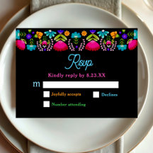 Confirmação de presença para casamento elegante fi