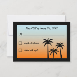 Cartão RSVP Confirmação de Presença para Casamento Fabuloso em