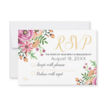 Confirmação de Presença para Casamento Floral Mode