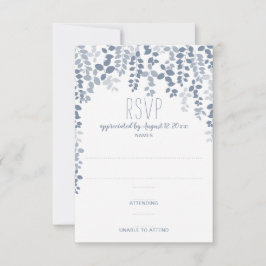 Cartão RSVP Confirmação de Presença para Casamento Floral Rúst
