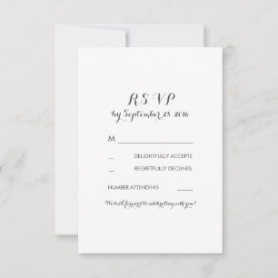 Cartão RSVP confirmação de presença para casamento floral vint