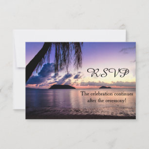Cartão RSVP Confirmação de Presença para Casamento Romântico n
