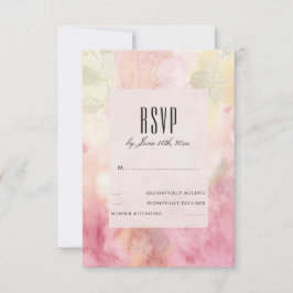 Cartão RSVP Confirmação de Presença para Casamento Sonho Român