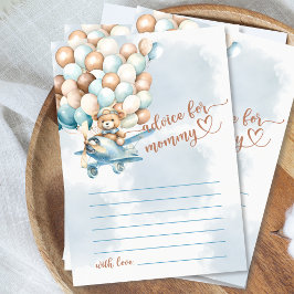 Cartão RSVP Conselhos De Jogo De Chá de fraldas De Urso Para M