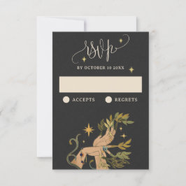 Cartão RSVP Conto de Fada Mágica de Vintage