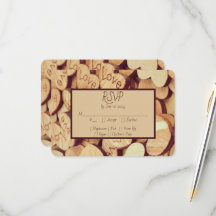 Coração de Madeira Rústica