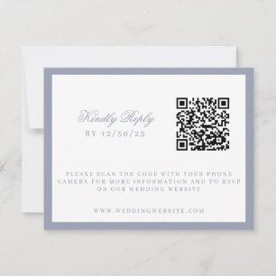 Cartão RSVP Crest de Casamento de Jardim Floral Aquarela