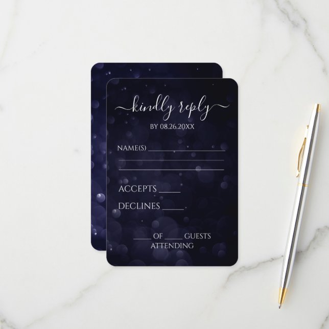 Cartão RSVP Crie As Suas Próprias Águas Azuis De Barco (Frente/Verso In Situ)