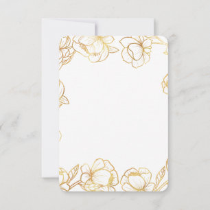 Cartão RSVP Crie o seu próprio branco elegante