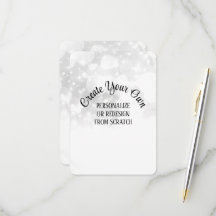 Crie Seu Próprio Casamento Branco