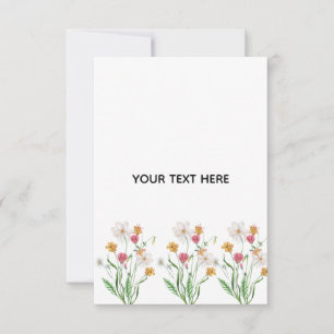 Cartão RSVP Crie Seu Próprio Floral 