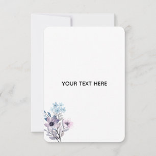 Cartão RSVP Crie Seu Próprio Floral