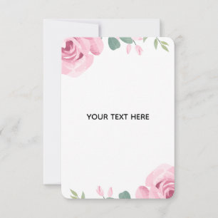 Cartão RSVP Crie Sua Própria Borda Floral