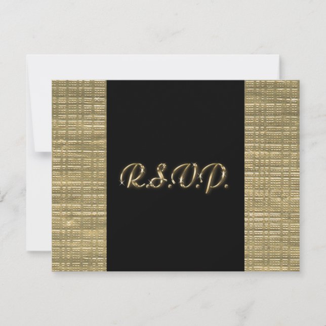 Cartão RSVP de 50 Anos (Frente)