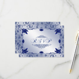 Cartão RSVP de Aniversário de Casamento de Sapphir