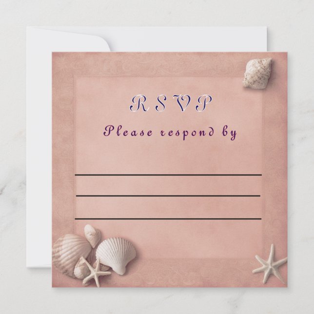 Cartão RSVP de Casamento (Frente)