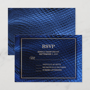 Cartão RSVP de Casamento de Abstrato de Decorativo