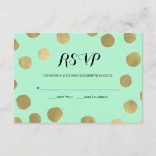 Cartão RSVP de Casamento de Casa de Casa de Moeda
