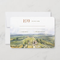 Cartão RSVP de Casamento de Casamento de Cores Aqu