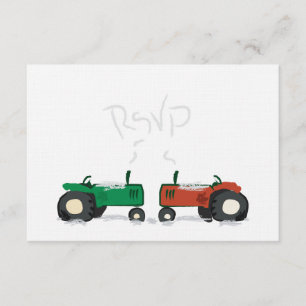 Cartão RSVP de Casamento de Fazenda de inverno
