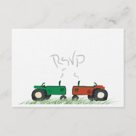 Cartão RSVP de Casamento de Fazenda de Verão