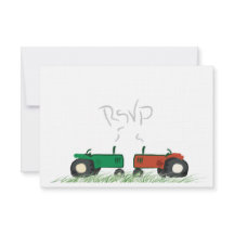 Cartão RSVP de Casamento de Fazenda de Verão