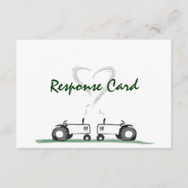 Cartão RSVP de Casamento de fazenda: Estilo Clássi