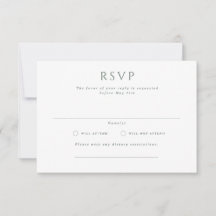 Cartão RSVP de Casamento de Paisagem Formal de Ham