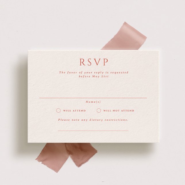 Cartão RSVP de Casamento de Paisagem Formal Kingst (Criador carregado)