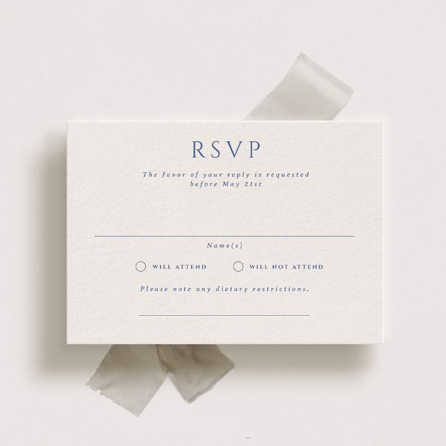 Cartão RSVP de Casamento de Paisagem Formal Kingst (Criador carregado)