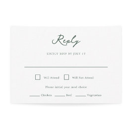 Cartão RSVP de Casamento de Pensacola