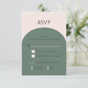 CARTÃO RSVP DE CASAMENTO DE TEORES TERRESTRES
